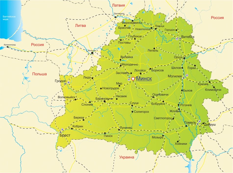Карта Дорог Беларусь